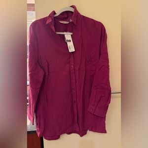 Soft Surroundings Magenta Shirt